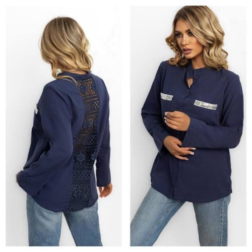 Рубашка Global (42-56) GL12 navy (деми) Global GL12 navy