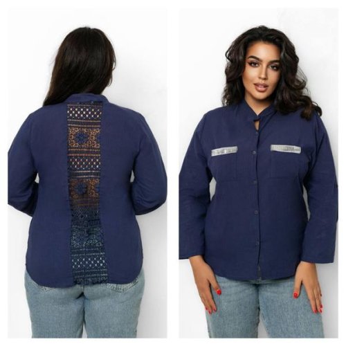 Рубашка Global (42-56) GL12 navy (деми) Global GL12 navy