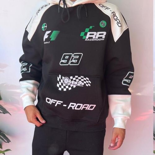 Худи Three Black (S-XL) 1634 black (зима) Three Black 1634 black