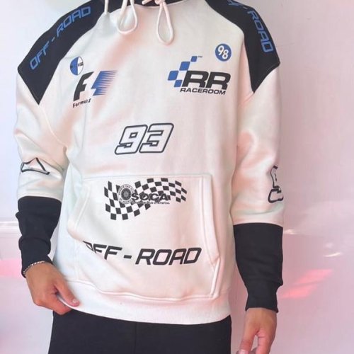 Худи Three Black (S-XL) 1635 white (зима) Three Black 1635 white