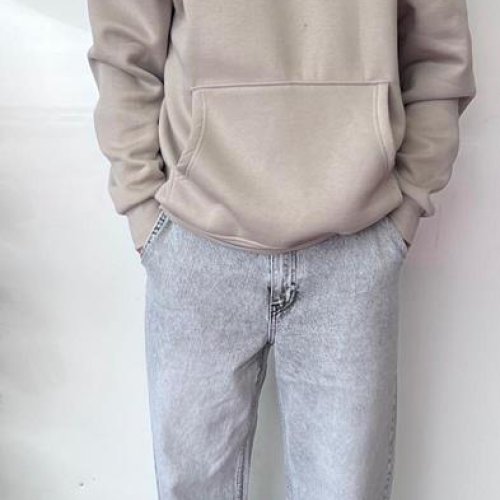 Худи Three Black (S-XL) 1718 beige (зима) Three Black 1718 beige