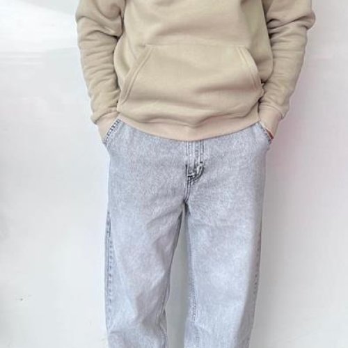 Худи Three Black (S-XL) 1721 beige (зима) Three Black 1721 beige
