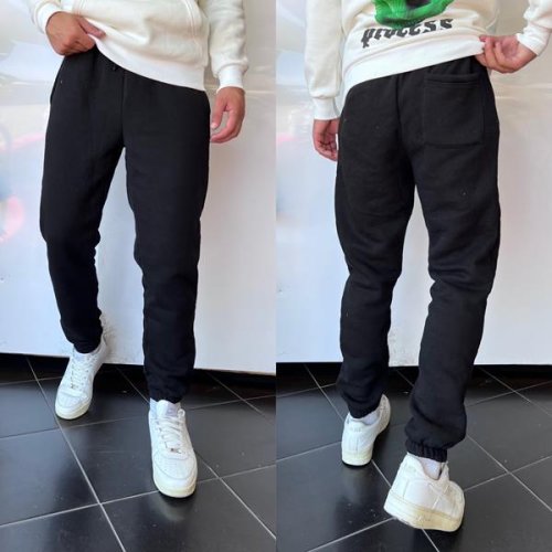 Штаны спорт Three Black (S-XL) 1790 black (зима) Three Black 1790 black