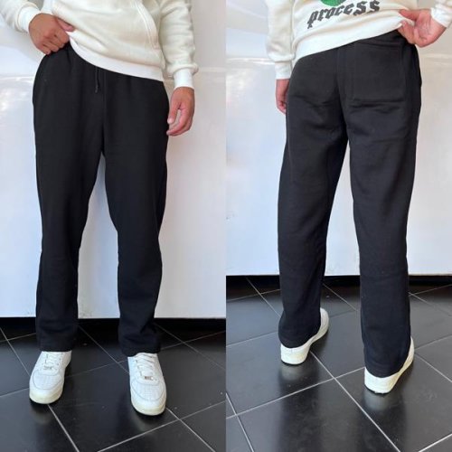 Штаны спорт Three Black (S-XL) 1792 black (зима) Three Black 1792 black