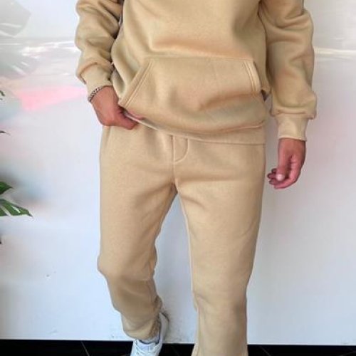 Костюм спорт Three Black (S-XL) 1811 beige (зима) Three Black 1811 beige