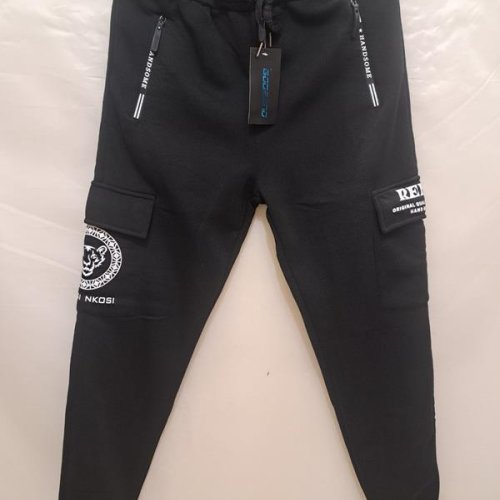 Штаны спорт Giang (M-3XL) 6710 black (зима) Giang 6710 black