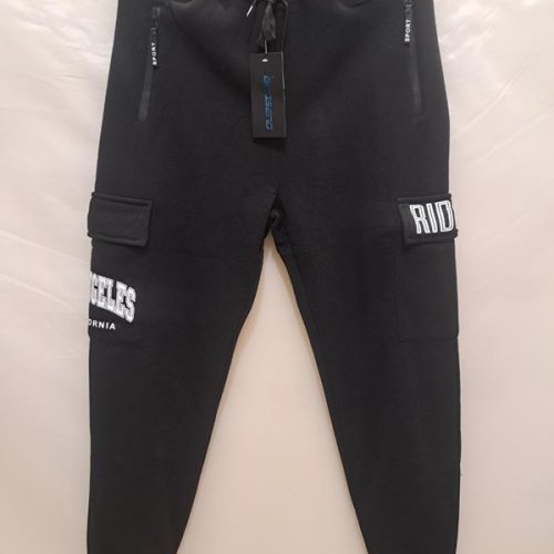 Штаны спорт Giang (M-3XL) 6711 black (зима) Giang 6711 black