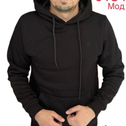Худи Надийка (M-2XL) 0134 black (зима) Надийка 0134 black