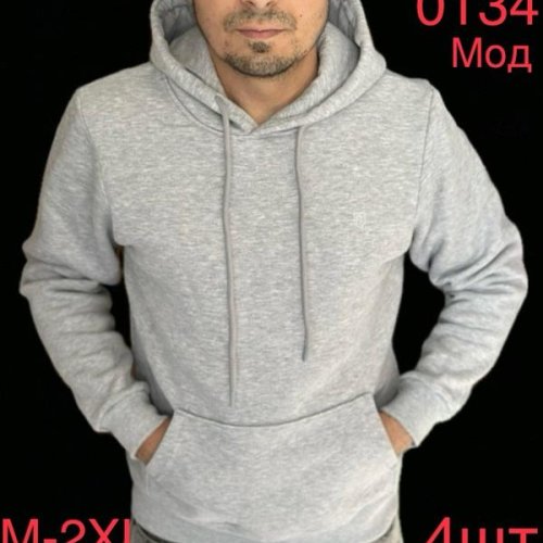 Худи Надийка (M-2XL) 0134 l.grey (зима) Надийка 0134 l.grey