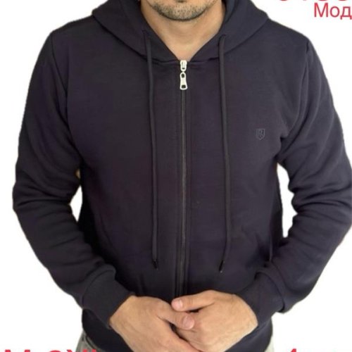 Кофта спорт Надийка (M-2XL) 0135 navy (зима) Надийка 0135 navy