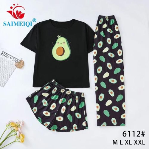 Пижама Diorella (M-2XL) 6112 black (лето) Diorella 6112 black