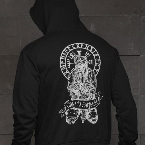 Худи Madoka (S-3XL) 502 black (деми) Madoka 502 black