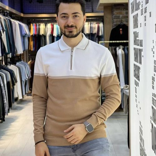 Свитер Vip Stendo (M-2XL) 2242 beige (деми) Vip Stendo 2242 beige
