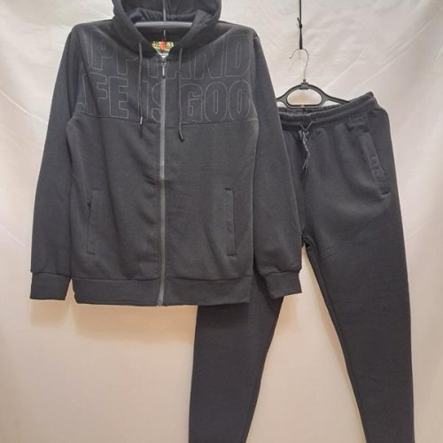 Костюм спорт Giang (M-3XL) A6605 black (зима) Giang A6605 black