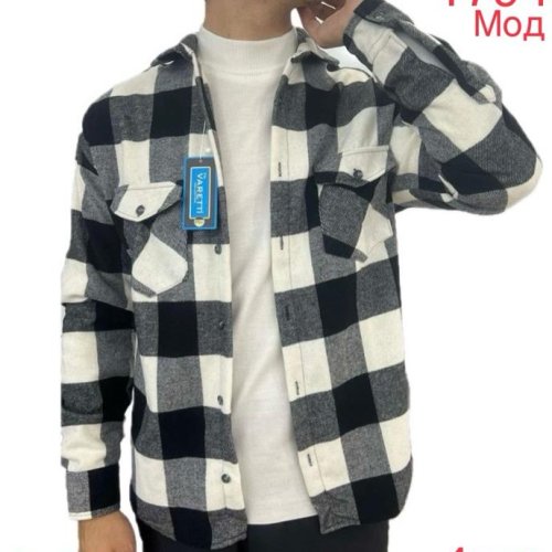 Рубашка Надийка (S-XL) 1794 white-black (деми) Надийка 1794 white-black