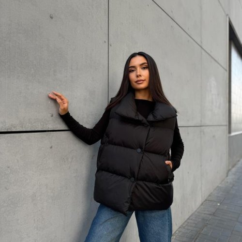 Жилетка Trend (M-L) 049 black (деми) Trend 049 black