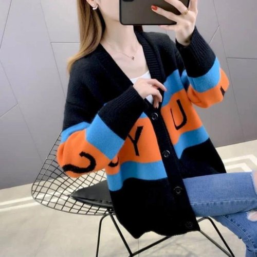 Кардиган LeVisha (44-50) 26331 black-orange (деми) LeVisha 26331 black-orange