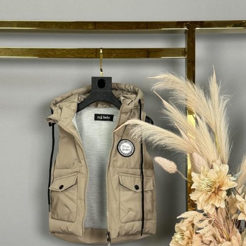 Жилетка Delfinka (80-104) 2526 beige (деми) Delfinka 2526 beige