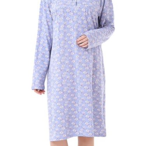 Ночнушка Brilliant (M-3XL) 70007 l.blue (зима) Brilliant 70007 l.blue
