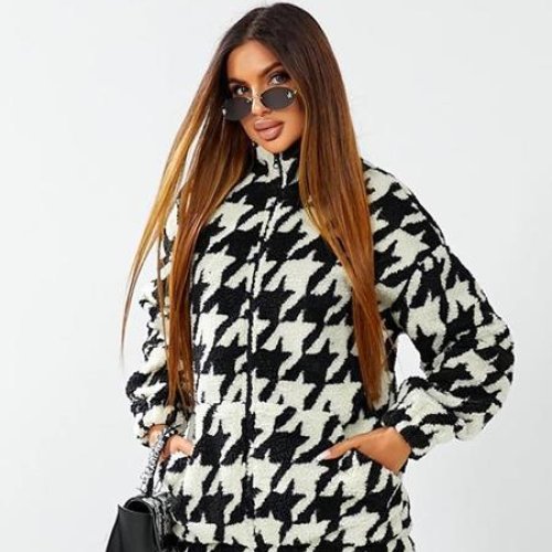 Кардиган WideRange (42-56) 931 white-black (деми) WideRange 931 white-black