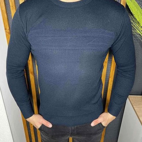 Свитер Nik (L-3XL) 55325 navy (деми) Nik 55325 navy