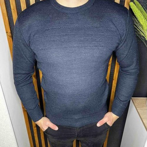 Свитер Nik (L-3XL) 55326 navy (деми) Nik 55326 navy