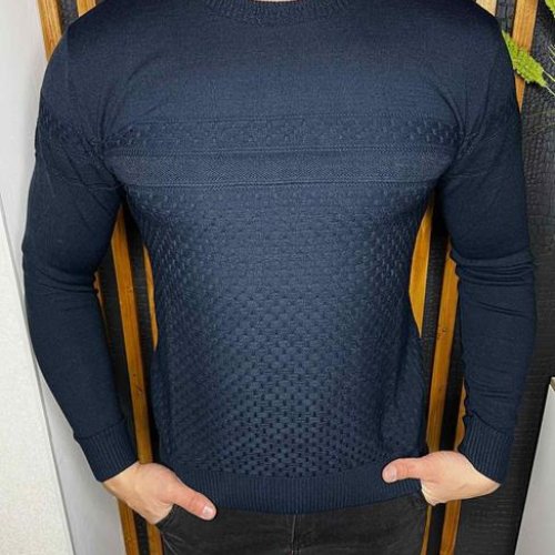 Свитер Nik (L-3XL) 55327 navy (деми) Nik 55327 navy