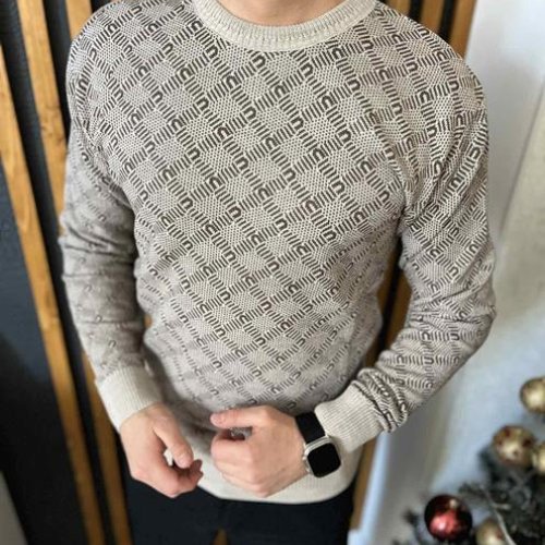 Свитер Nik (L-3XL) 55333 grey (деми) Nik 55333 grey