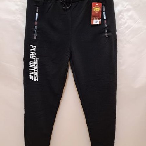 Штаны спорт Giang (L-3XL) 2126 black (зима) Giang 2126 black