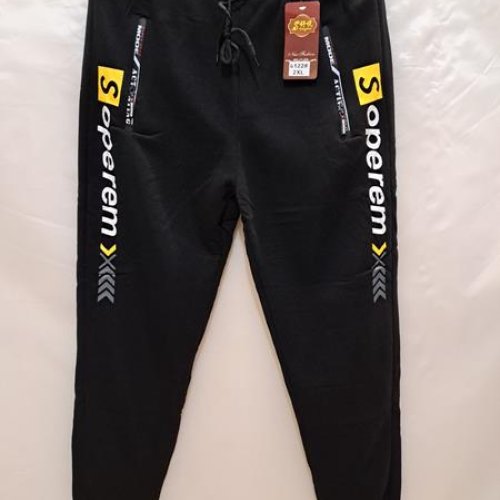 Штаны спорт Giang (L-3XL) 6122 black (зима) Giang 6122 black