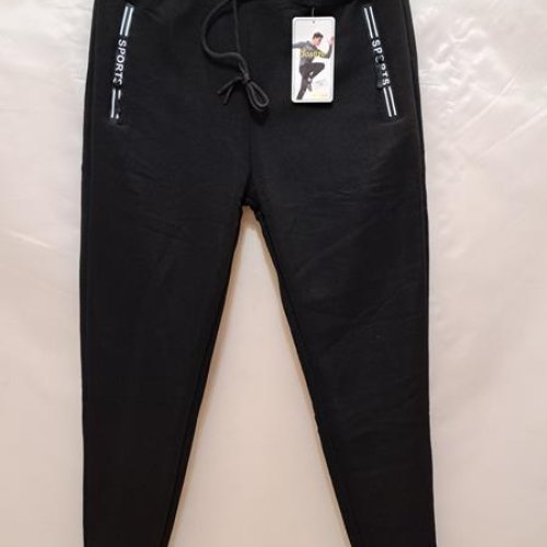 Штаны спорт Giang (4XL-7XL) 924-2 black (зима) Giang 924-2 black