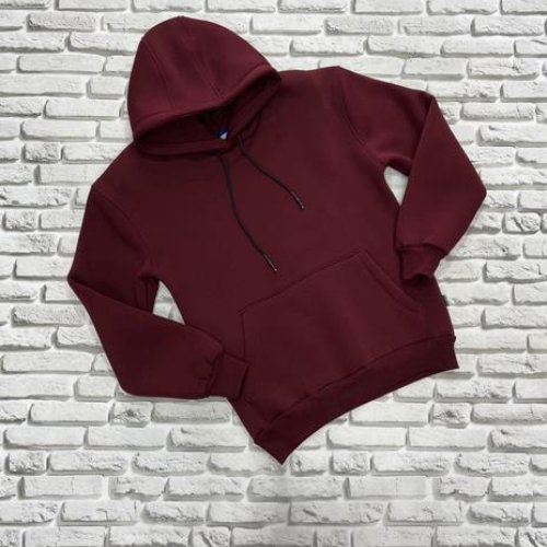 Худи Yulichka (M-3XL) 7777 wine (зима) Yulichka 7777 wine