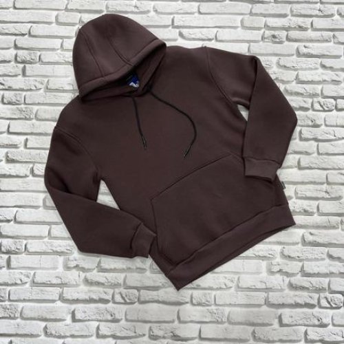 Худи Yulichka (M-3XL) 7777-1 brown (зима) Yulichka 7777-1 brown