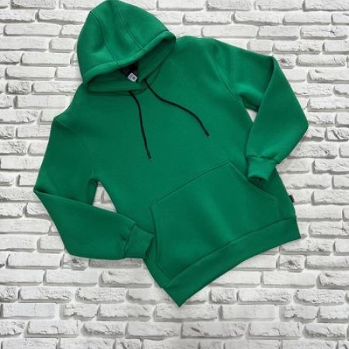 Худи Yulichka (M-3XL) 7777-1 green (зима) Yulichka 7777-1 green