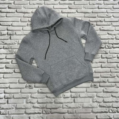 Худи Yulichka (M-3XL) 7777-1 grey (зима) Yulichka 7777-1 grey