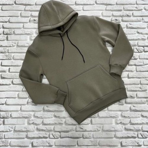 Худи Yulichka (M-3XL) 7777-1 khaki (зима) Yulichka 7777-1 khaki