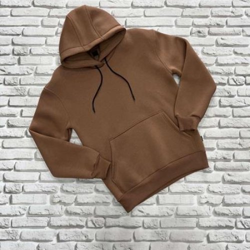 Худи Yulichka (M-3XL) 7777-2 brown (зима) Yulichka 7777-2 brown