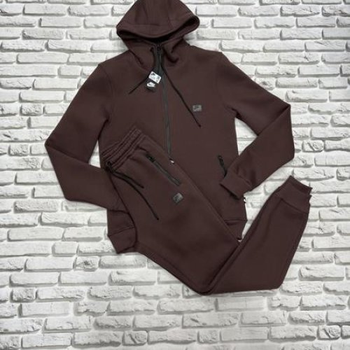 Костюм спорт Yulichka (M-3XL) F3008-2 brown (зима) Yulichka F3008-2 brown