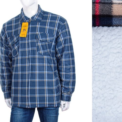 Рубашка Logaster (XL-5XL) 81007 blue (зима) Logaster 81007 blue