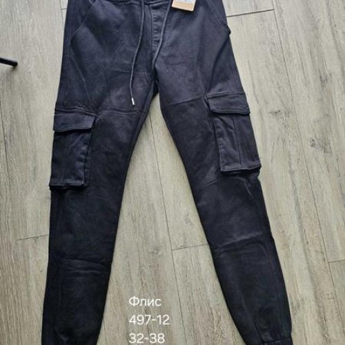 Джоггеры Vingvgs (32-38) 497-12 black (зима) Vingvgs 497-12 black