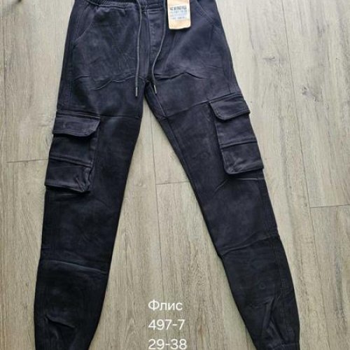 Джоггеры Vingvgs (29-38) 497-7 black (зима) Vingvgs 497-7 black