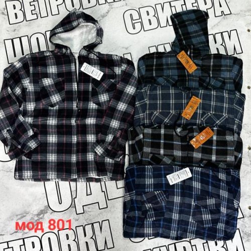 Рубашка Sport style (XL-5XL) 801 mix (зима) Sport style 801 mix