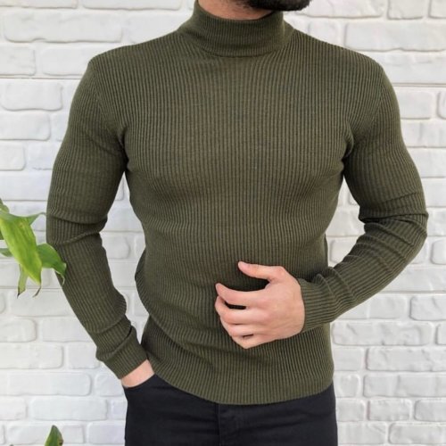 Гольф Nik (M-2XL) 55377 khaki (зима) Nik 55377 khaki