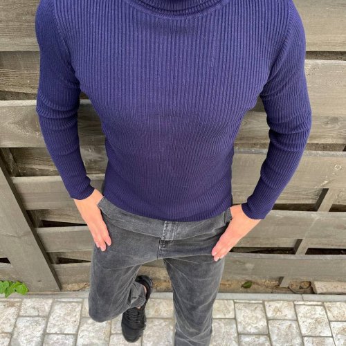 Гольф Nik (M-2XL) 55385 navy (зима) Nik 55385 navy