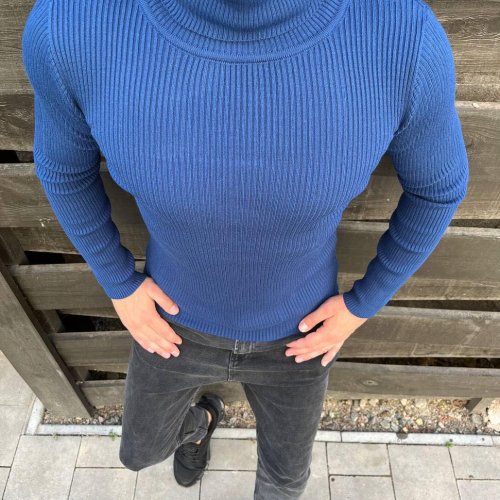 Гольф Nik (M-2XL) 55399 blue (зима) Nik 55399 blue