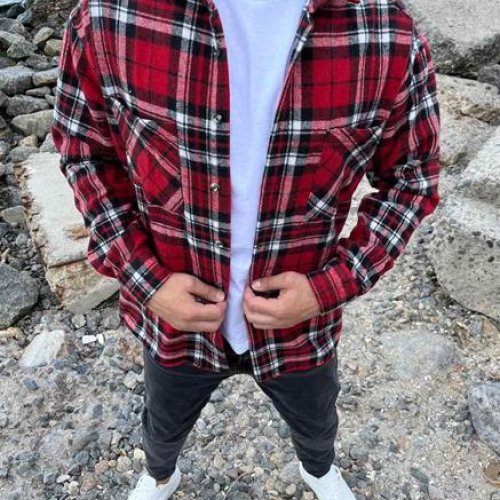 Рубашка Nik (M-2XL) 55449 wine (деми) Nik 55449 wine