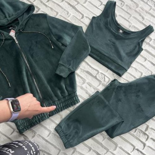 Костюм спорт Yulichka (S-L) F30M green (деми) Yulichka F30M green