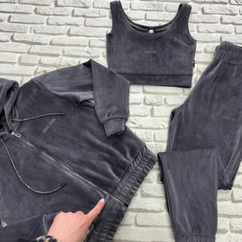 Костюм спорт Yulichka (S-L) F30M grey (деми) Yulichka F30M grey