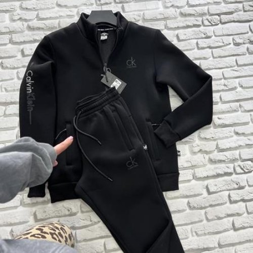 Костюм спорт Yulichka (M-3XL) N1108C black (деми) Yulichka N1108C black