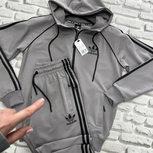 Костюм спорт Yulichka (M-3XL) N110A grey (деми) Yulichka N110A grey